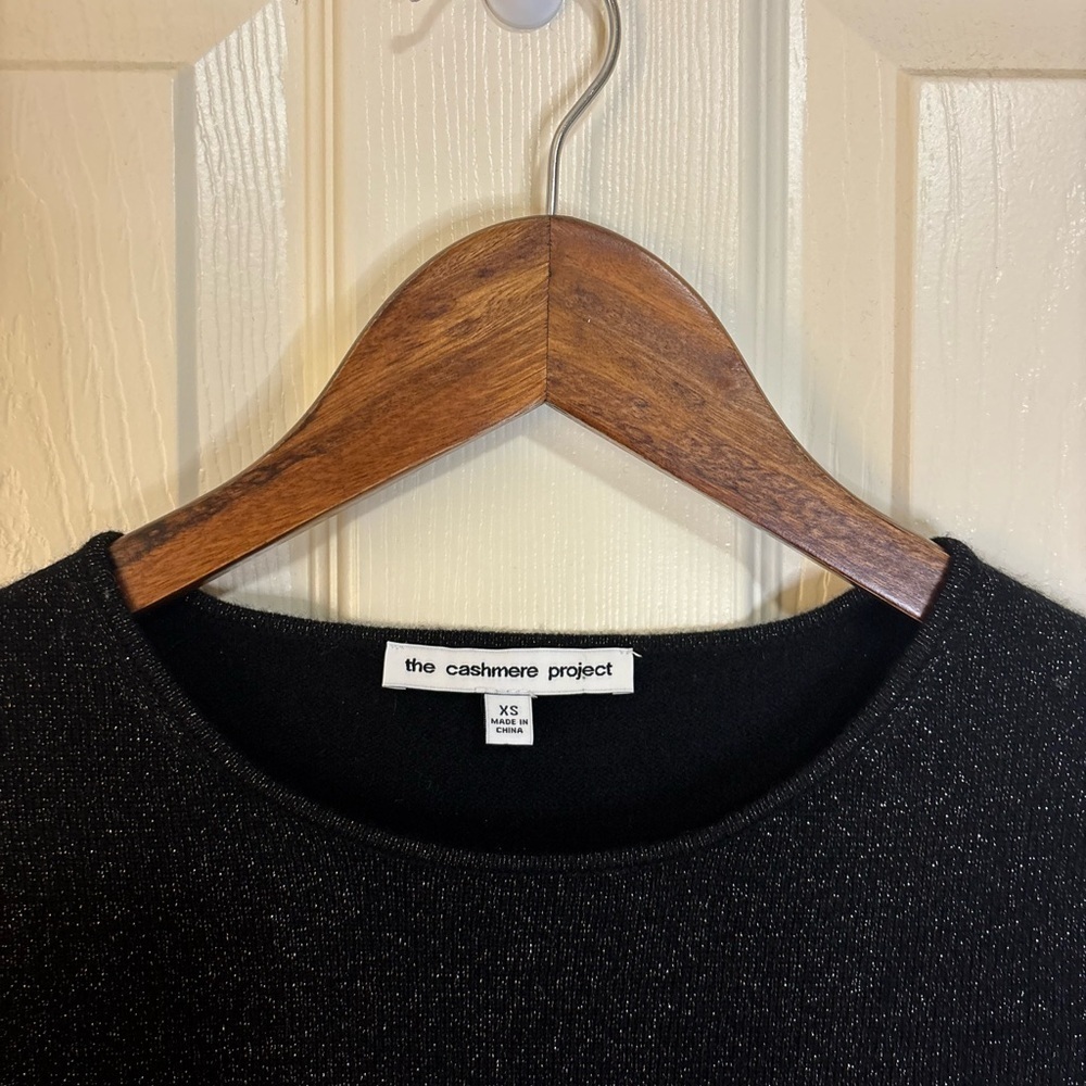 The Cashmere Project Black Cashmere Peplum Sweater black size XS - Picture 9 of 10